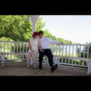 4. halston heritage white dress